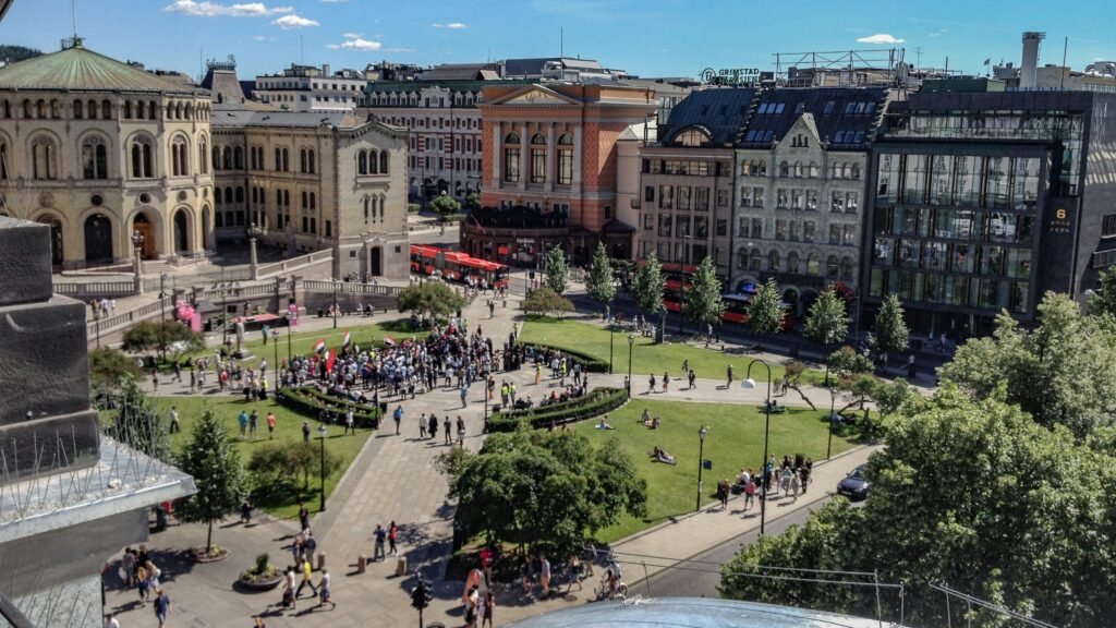 Norway Olso City Square Gunnar Ridderstrom Norway Olso City Square Gunnar Ridderstrom