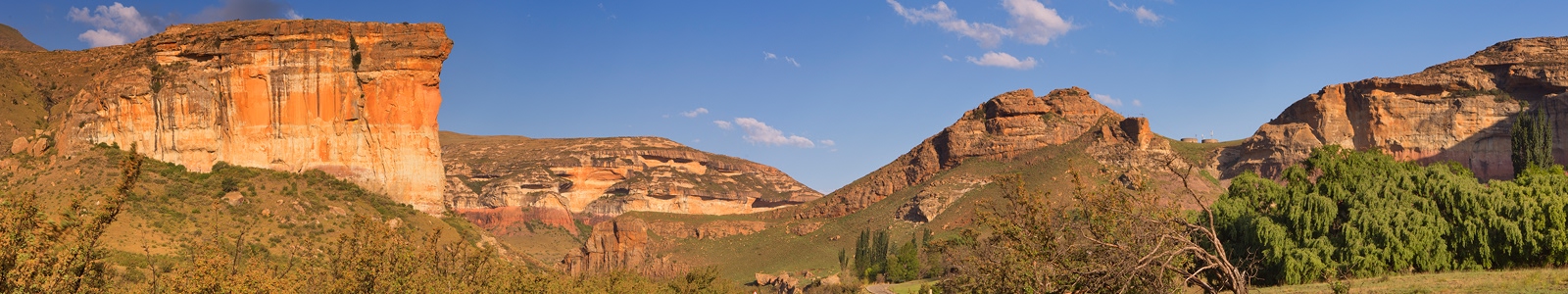 Free State South Africa Road through the Golden Gate Highlands National Park in the late afternoon sara winter 1