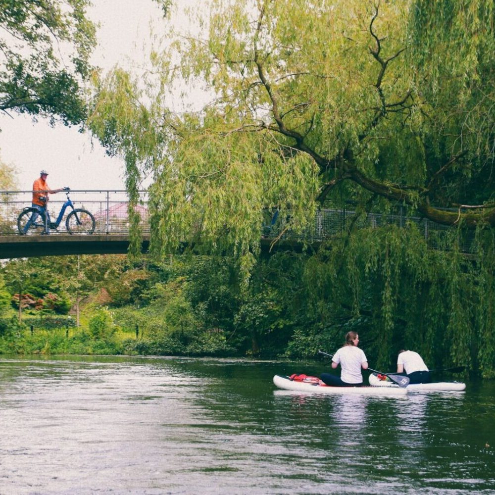 Denmark Peaceful times on Odense River Odense Thuan Minh