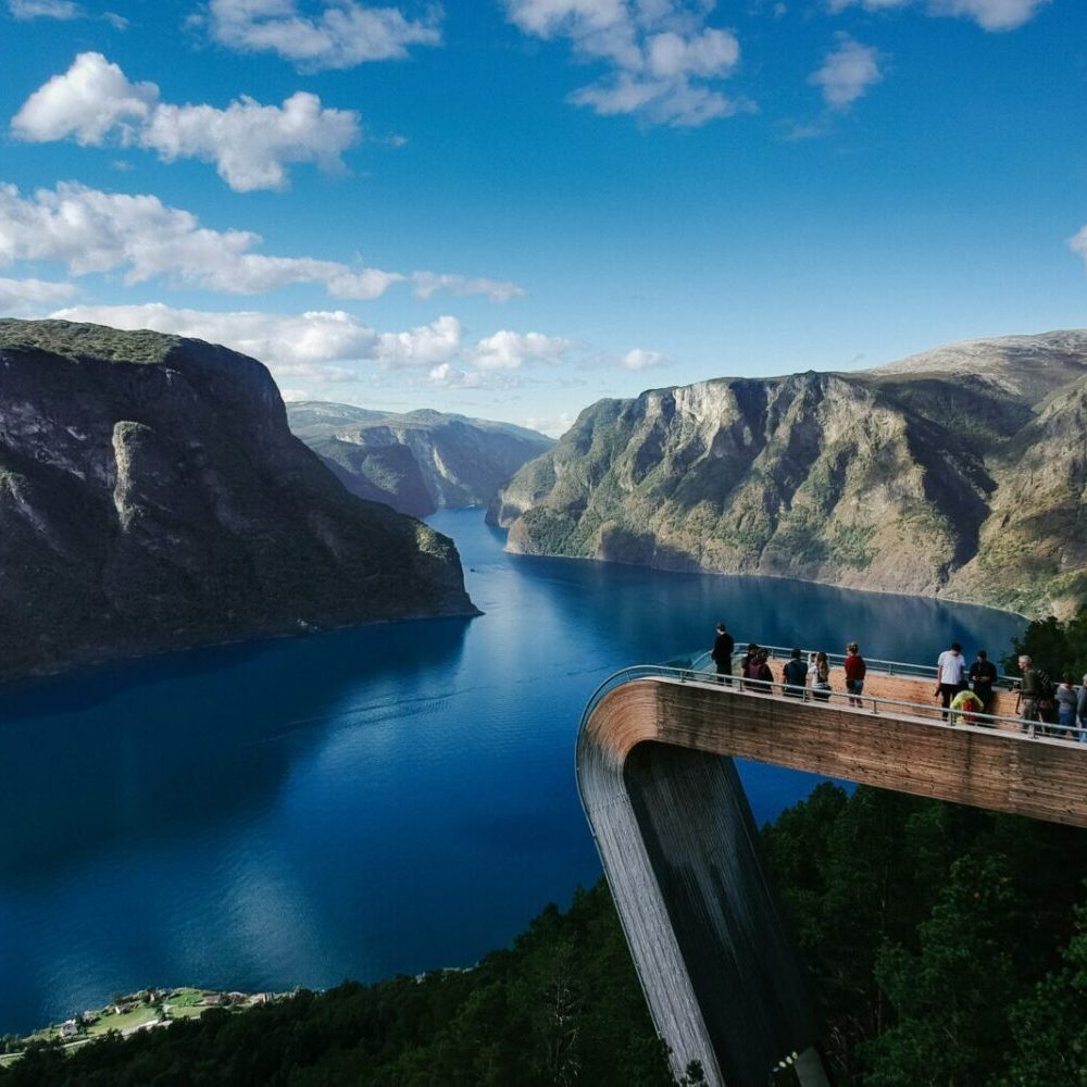 Stegastein Viewpoint above Aurlandsfjord. Photo by Robert Bye